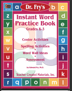 Instant Word Practice Book