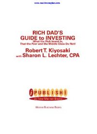 RICH DADS GUIDE TO INVESTING